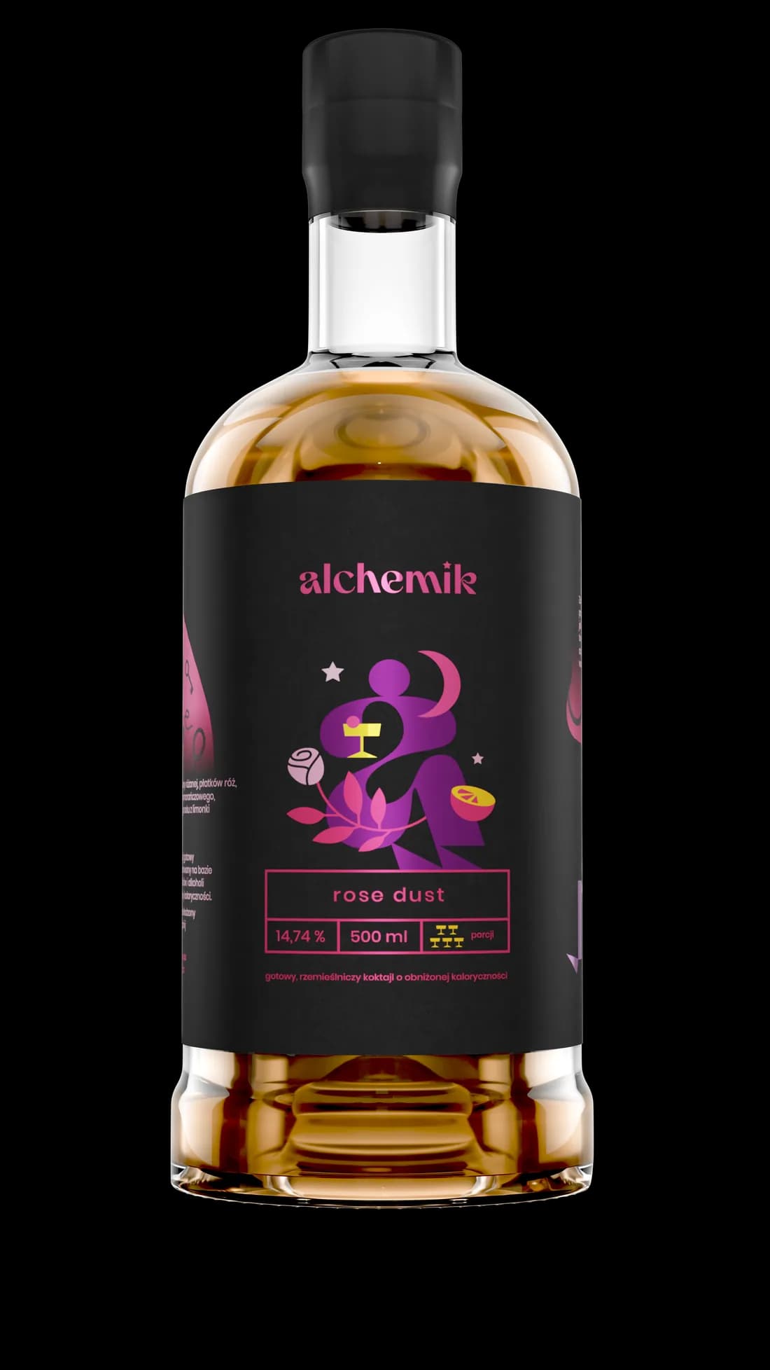 Butelka koktajlu Rose Dust RTD Alchemik - Tajemnica i ukryta wiedza